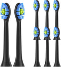 Replacement Toothbrush Heads Compatible for C2 C1 G2 W Plaque Control Simply Clean Electric Brush Head8/12/16 Pack(Black-8pcs)