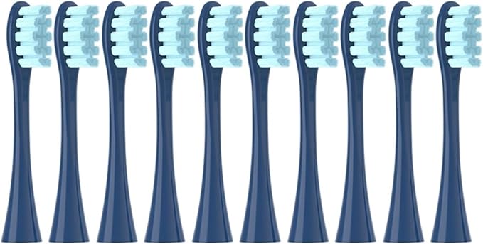 Colorful Brush Heads Fit Flow Air 2 Practical Daily Cleaning(10 Blue)
