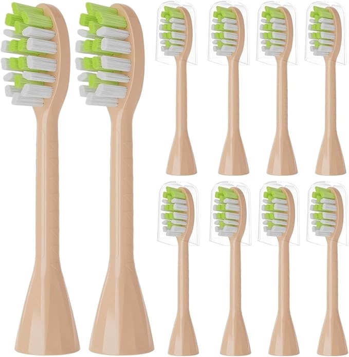 4/10Pcs Replacement Brush Heads Compatible for HY1200/06 BD1003/AZ Toothbrush(Pink)