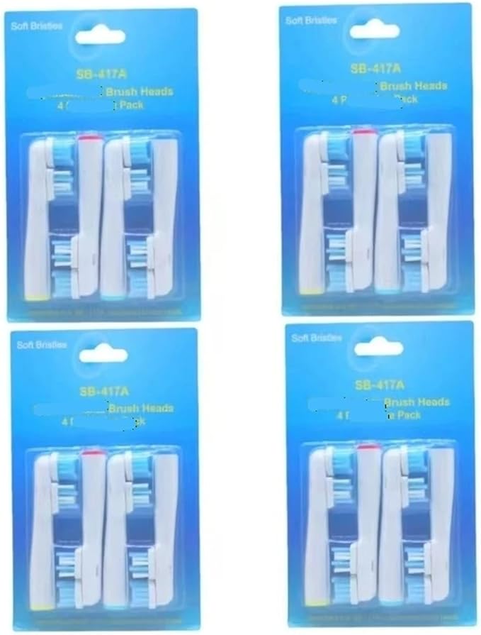 Compatible for 4/8/16pcs Replacement Brush Heads Compatible with OB Electric Toothbrush Pro1000 8000 9000 Sonic Adults Vitality(8 pcs)