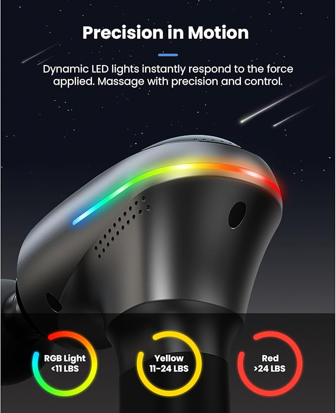 BOB AND BRAD A2 Ultra Massage Gun with Red Light Infrared Heat Head FSA Eligible/HSA Eligible Pro Percussion Massage Gun Deep Tissue for Fast Pain Relief Handheld Sore Muscle Massager for Back Leg