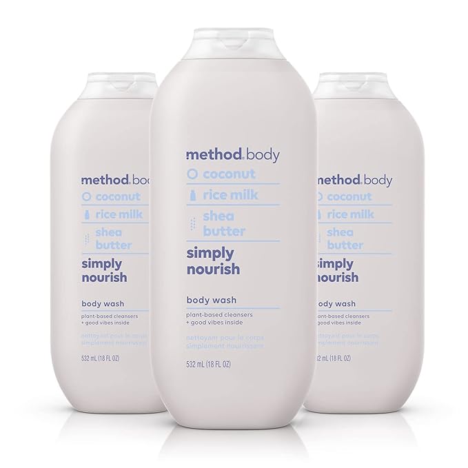 Method Body Wash Pure Peace Paraben and Phthalate Free 18 oz (Pack of 3)Detoxifying &amp Body Wash Simply Nourish Paraben and Phthalate Free 18 oz (Pack of 3)
