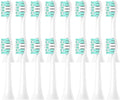 Compatible For PhilipsHX6520 HX6530 HX6711 HX6712 HX6721 HX6730 HX6731 HX6732 HX6761 Replacement DuPon Toothbrush Soft Bristle Brush Heads(16pcs)
