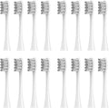 16pcs Replacement Brush HeadsCompatible for X/Pro/ Z1/ SE F1 One PW01/03/05/07/09 P5 Electric Toothbrush(16 Grey)