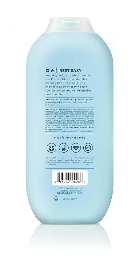 Method Body Wash Wind Down 18oz (Pack of 3)