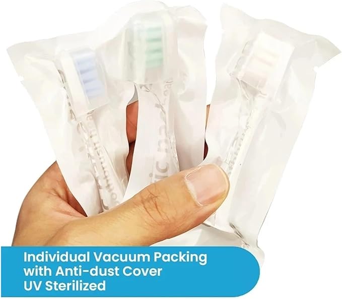 14pcs T300/T500/T700 Replacement Brush Heads with Caps Sealed Package Soft Compatible for Toothbrushes(White)