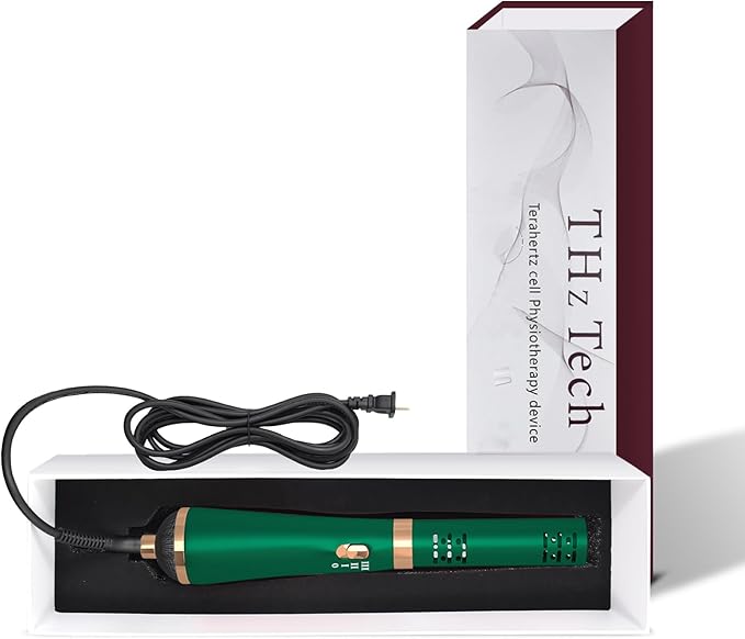 Terahertz (THZ) Wand Therapy Devices Blower Healthy Physiotherapy Plates Electric Heating Therapy Massage Quantum Wellness/Body/Water Enhancement Terahertz Frequency Wand Green