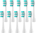 Compatible for AquaSonic Electric Toothbrush Replacement Brush Head Set Soft Bristles(White)