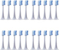 20pcsCompatible for XIAOMI MIJIA T300 T500 Sonic Toothbrush Heads Teethbrush Replacement(20pcs Blue-Standard)