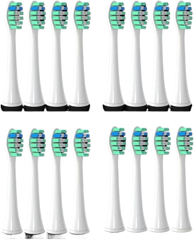 Compatible for Philips Sonicare Toothbrush Brush Head Replacement Heads HX3/HX6/HX9 Series HX3210/3211/6150/6500/6510/6530/9342/6730(16P2)