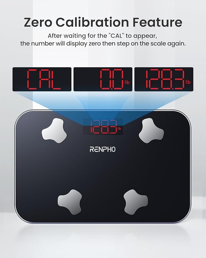 RENPHO Elis Go Travel Smart Scale with BMI Body Fat Muscle Mass | 13 Body Metrics via Bluetooth for Health Tracking with Batteries Included and Protective Case for Hotel Camping and Travelers