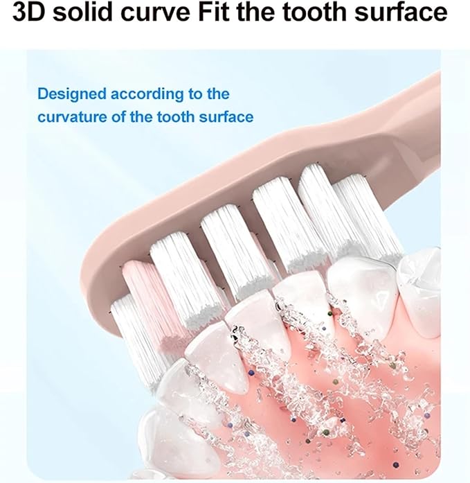 Compatible for SOOCAS - 14PCS Replacement Toothbrush Heads Fit X3S/X3U/X3Pro/D2/D3S/D5 Soft Bristle Nozzles(14 Black)