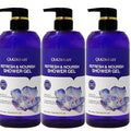 Collagen-Infused Refresh &amp Nourish Shower Gel w/Lavender and Natural Plant Extracts for Cleansing &amp Firming Paraben and Dye-Free (Lot of 3)