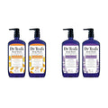 Dr Teal's Body Wash Bundle with Pure Epsom Salt Glow &amp Radiance with Vitamin C &amp Citrus Essential Oils 24oz (Pack of 2) and Soothe &amp Sleep with Lavender 24 fl oz (Pack of 2)