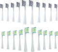 10-40PCS Replacement Brush HeadCompatible for Oclean Electric Toothbrush Soft Bristle X/X PRO/ Z1 Brushes Replaceable Head(10 Grey 10 White)