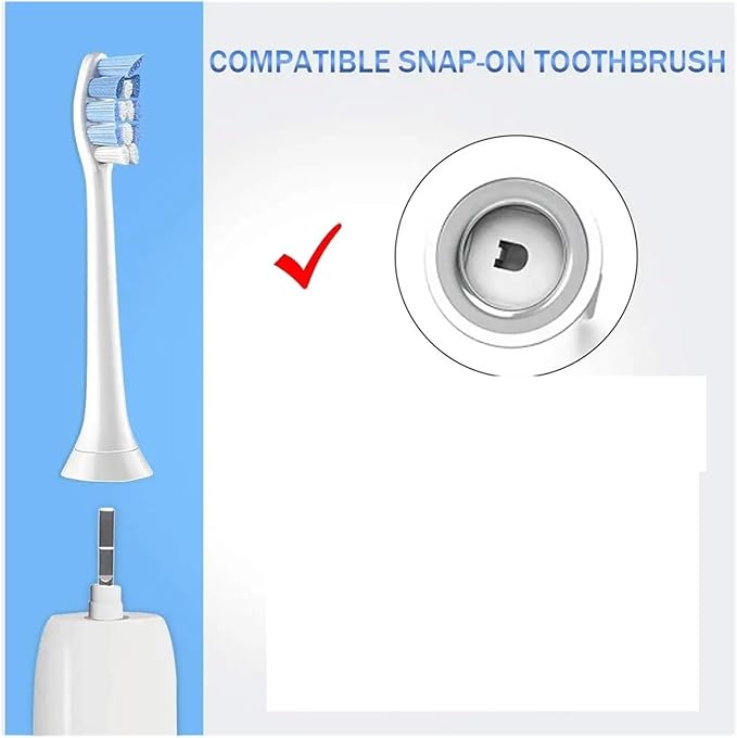 Toothbrush Head Replacements Compatible with HX9034 Series(Ivory)
