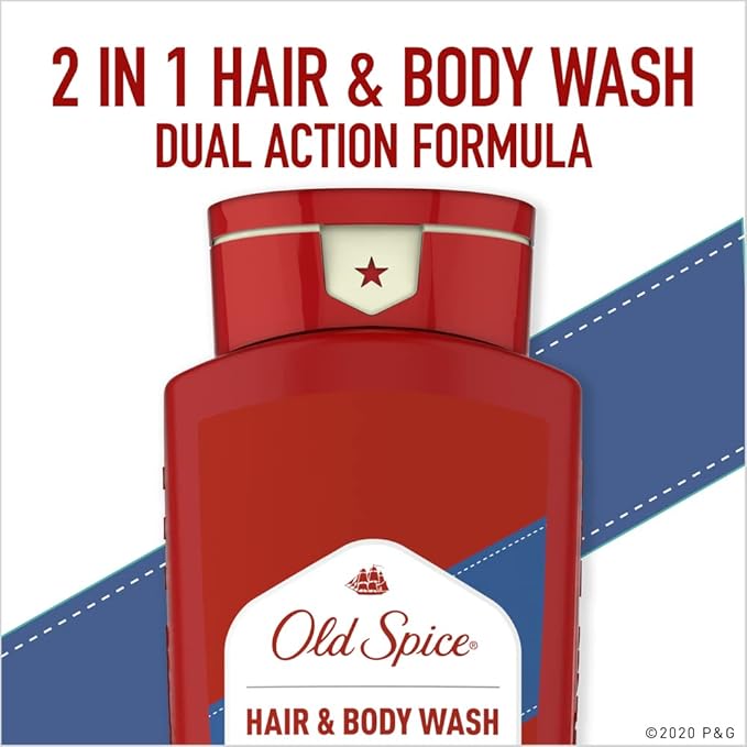 Old Spice High Endurance Hair &amp Body Wash 18 oz (Pack of 4)
