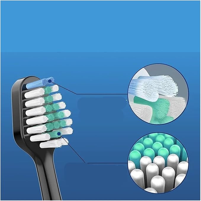 5Pcs Replacement Toothbrush HeadsSonic Electric Tooth Brush RefillCompatible for Waterpik Complete Care 9.0 (CC-01) 5. (WP-862)(5 PCS WT)