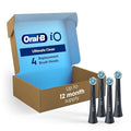 Oral-B iO Series Ultimate Clean Electric Toothbrush Replacement Brush Heads for an Oral-B Electric Toothbrush 4 Count Black