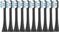 10PCS Replacement Toothbrushes Head Compatible for SOOCAS X3/X3 Pro/X1/V1/V2/D3/X3U/X5 Soft Sonic Electric Brush Clean Nozzles(10Black)