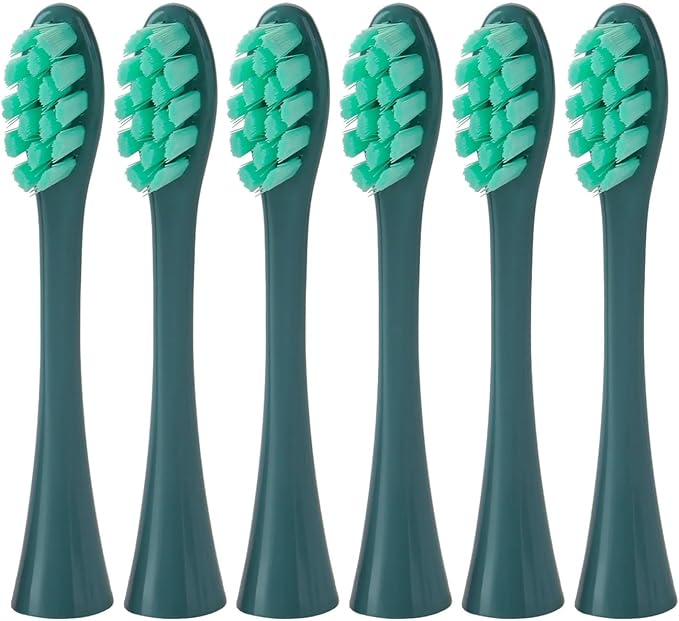 6Pcs Suitable Compatible For OCLEAN/OKLIN X Electric Toothbrush Head One/SE/XPRO/Z1/AIR Universal Replacement Head Adult 2258 Soft Hair(GN 6Pcs)