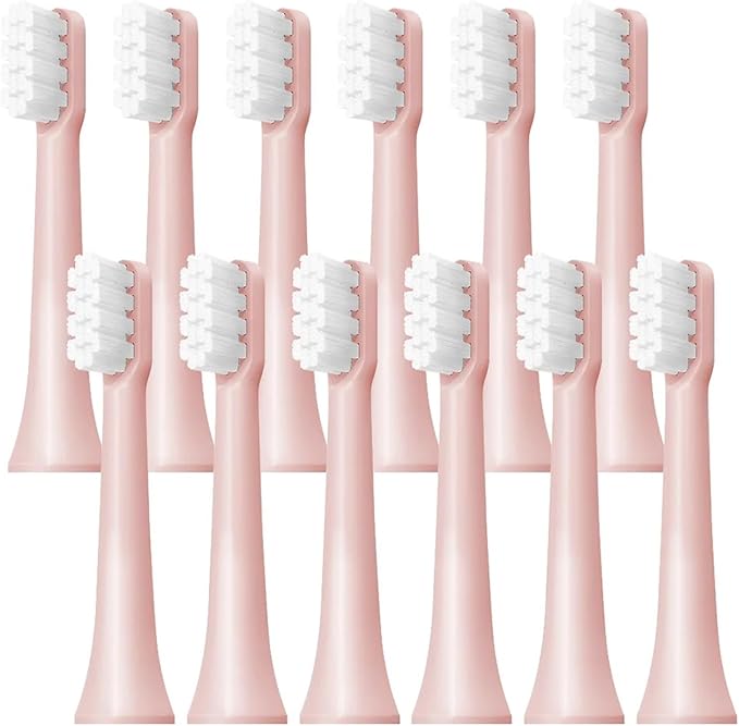 6/12Pcs Replacement Brush Heads Compatibility for XIAOMI MIJIA T100 Mes603 Toothbrush(T100-PK-12PCS)