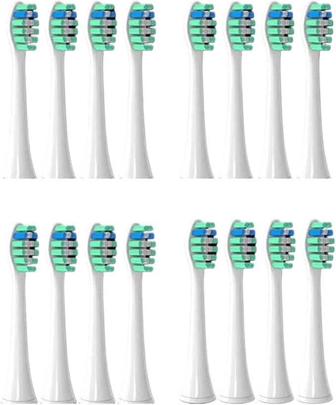 16pcs Toothbrush Brush Head Replacement Compatible for Sonicare HX3/HX6/HX9 Series HX3210/3211/6150/6500/6510/6530/9342/6730(16P2)