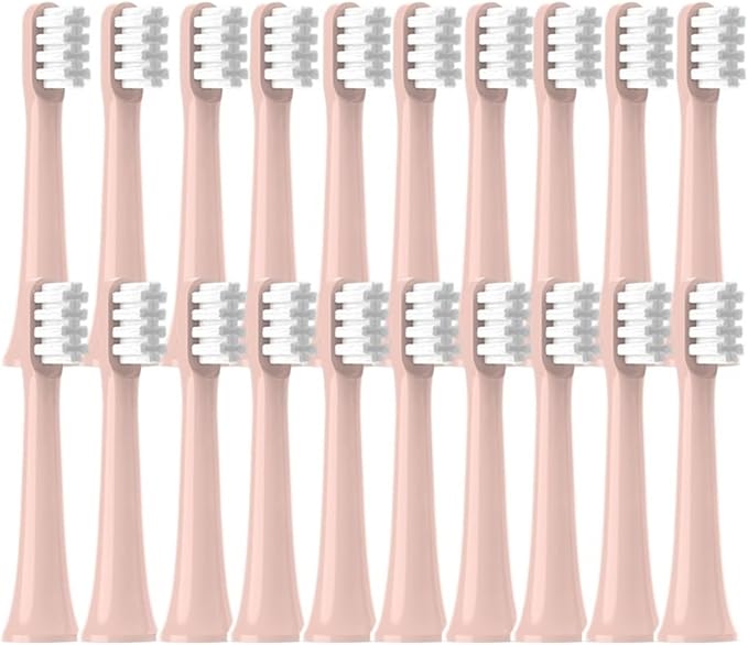 20/50/100PCS PCSCompatible for XIAOMI MIJIA T100 Brush Heads Replacement Soft Electric Toothbrush Nozzles(20Pink)