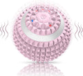 Uppye Vibrating Ball Massager Vibration Massage Ball for Physical Therapy Mobility Ball for Workout Recovery Deep Tissue Massager for Pain Relief and Trigger Point Treatment (Pink)