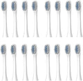 Replacement Toothbrush HeadsCompatible for N101 N100 N105 Soft Bristles Nozzles16Pcs(16pcs White)