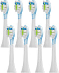 8Pcs Replacement Brush Heads Compatible for HX6064 HX6930 HX6730 Sonic Electric Toothbrush Vacuum 4100 6500 6100 5300 C3(PS Green)