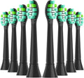 8pcs Replacement Toothbrush Heads Electric Brush Head Compatible for 4100 6500 6100 7500 5300(8pcs Green-Black)
