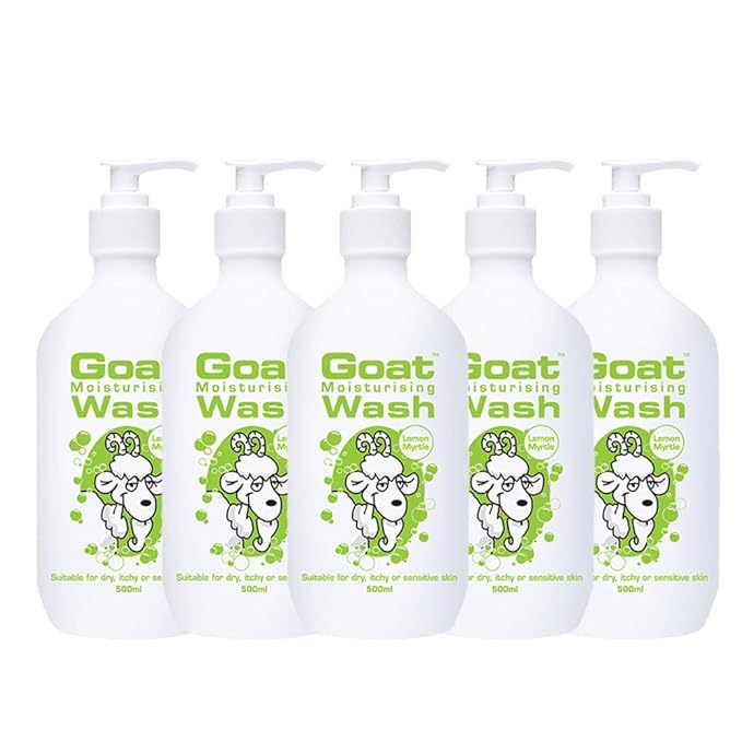 Goat Moisturizing Body Wash w/ Lemon Myrtle 16.9 oz Pack of 5