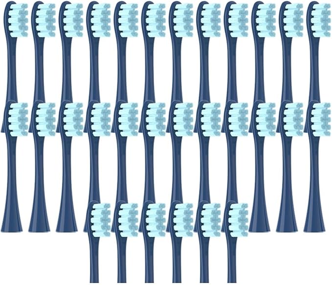 30PCS Vacuum BrushCompatible for X/X PRO/ Z1/ F1/ One/Air 2 /SE Replacement Head Toothbrush Nozzles Soft(30Blue)