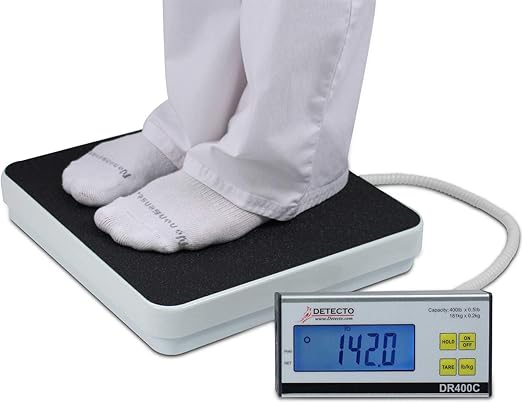 Detecto DR400C Healthcare Scale Digital 400 lb x .5 lb / 180 kg x .2 kg
