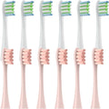 Compatible for 12 Pcs Replacement Brush Heads for X/X PRO/ Z1/ F1/ One/Air 2 /SE Toothbrush Soft Bristle Nozzles Refill(6White6Pink)