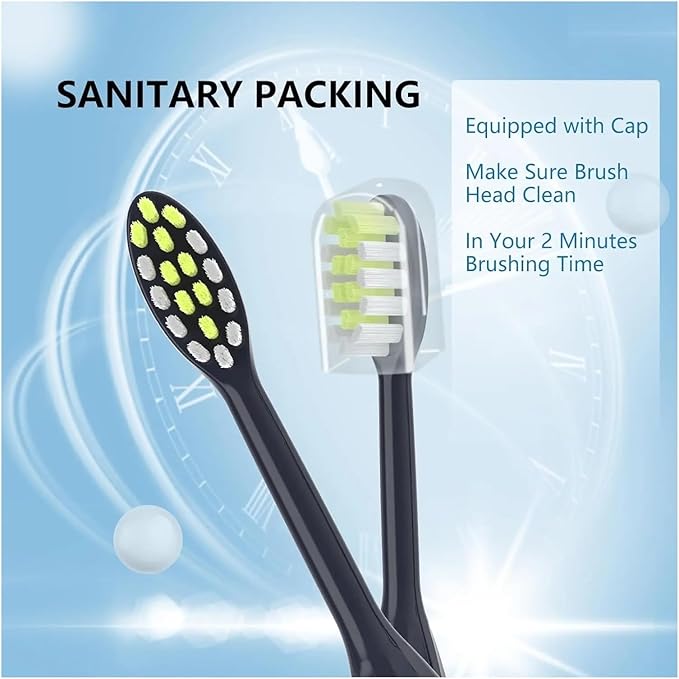 4Pack Replacement Toothbrush Heads Compatible with Ph One Soni Care Electric Head HY1100 HY1200 BH1022(Sage)