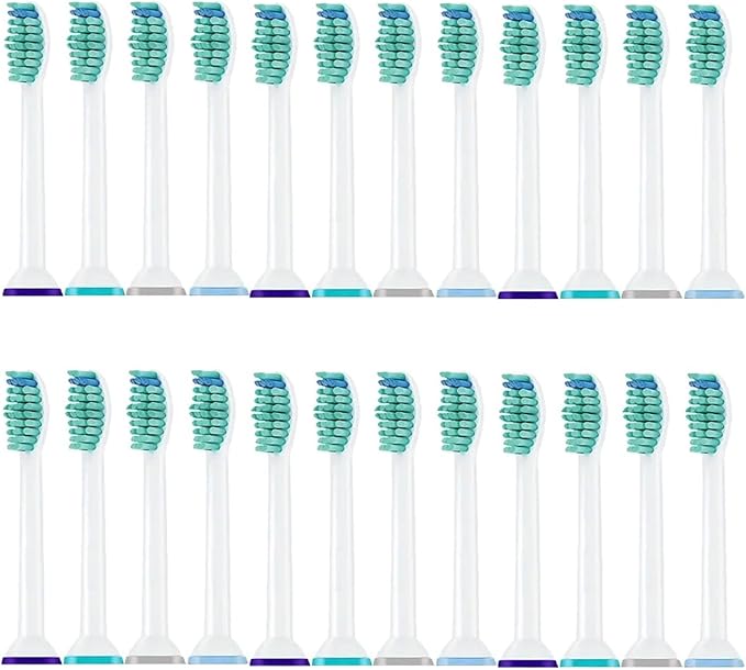 28-32pcs Electric Toothbrush Replacement HeadsCompatible for with Brush Click-on Handles(24pcs)