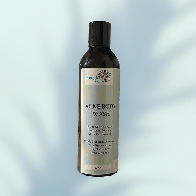 Acne Body Wash with 2% Salicylic Acid – Daily Cleanser for Acne-Prone Skin - Unscented - 8oz