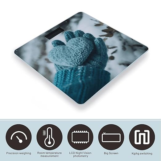 Holding A Heart Scale for Body Weight Digital Bathroom Scale Accurate Smart Weight Scales with Large Display Weighing Machine High Precision Scales