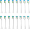 Replacement Toothbrush Heads for nx9000 Sonic Electric Soft Bristles16PCS(16pcs White)