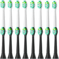 4-16pcs Replacement Toothbrush HeadsCompatible for Phillips Sonicare Electric HandlesSoft Bristles(8White 8Black)