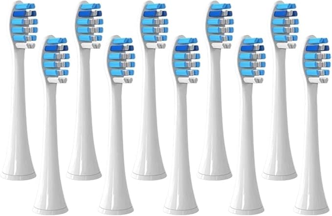 Brush Heads Adapted to HX3/HX6/HX8/HX9 Series Electric Toothbrush Head Soft(9031White)
