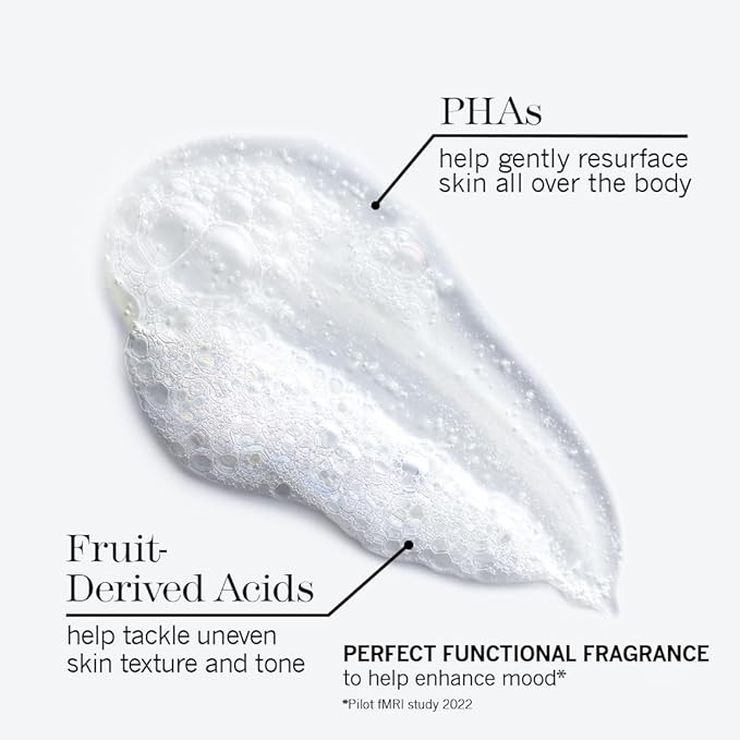 THISWORKS Perfect Smoothing Face &amp Body Wash Exfoliating Resurfacing Cleanser 6.7 Ounce (200ml)