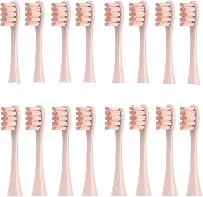 8/12/16Pcs Electric Toothbrush Replacement Brush HeadsCompatible for Oclean X/One/Air 2/ SE/X PRO/ Z1/ F1(16 Pcs Pink)