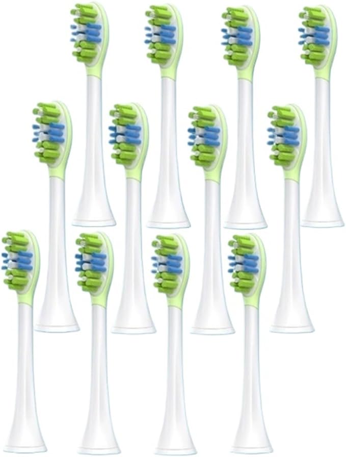 9Models Toothbrush HeadCompatible for Philips Sonicare HX3/HX6/HX9 Series Models(12pcs 906-W)