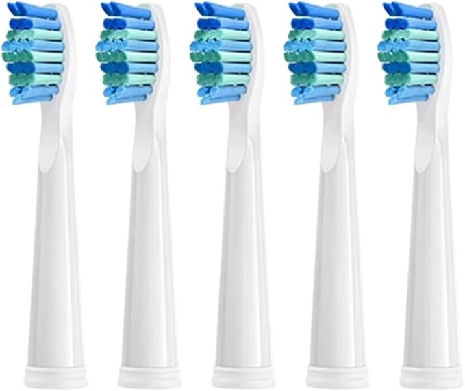 Compatible for SEAGO Brush Heads Sonic Electric Toothbrush Replacement Soft Bristles Work for Seago TeethBrush SG-507 SG-515(5 wt)