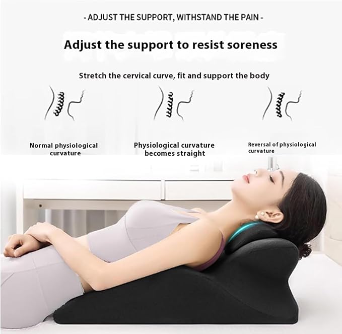 Moodie Memory Foam Wedge Pillow 27° Ergonomic Support for Sleep Reading Back Pain (60 * 40 * 30cmDark Gray)