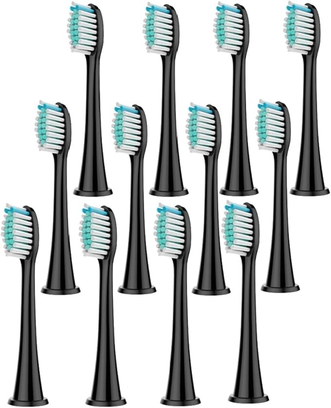 3Models Electric Toothbrush Head Compatible for with HX3/HX6/HX9 Series Models(12pcs Black)