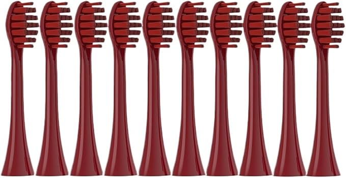 Toothbrushes Head Compatible for P7/Y8/G7/SUP/T1/Moon Sonic Electric Tooth(Wine)